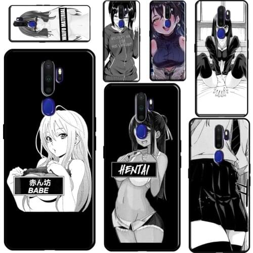 Sexy Anime Girl Case For OPPO A15 A83 A91 A93 A52 A72 A31 A53 A5 A9 2020 A1K A3S A5S F5 F7 Find X2 X3 Pro