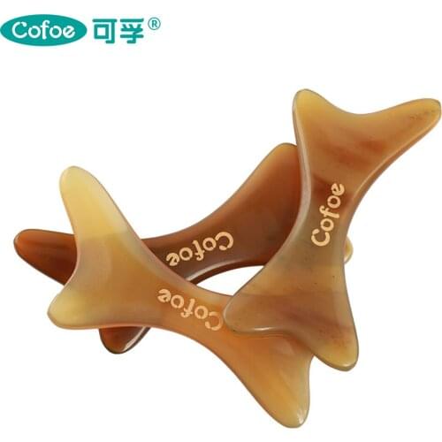 Cofoe 1pc Face & Eye Scraping OX Horns Gua Sha Massage Firming Skin Dredging Meridian Lifting Face-Lifting SPA Beauty & Health