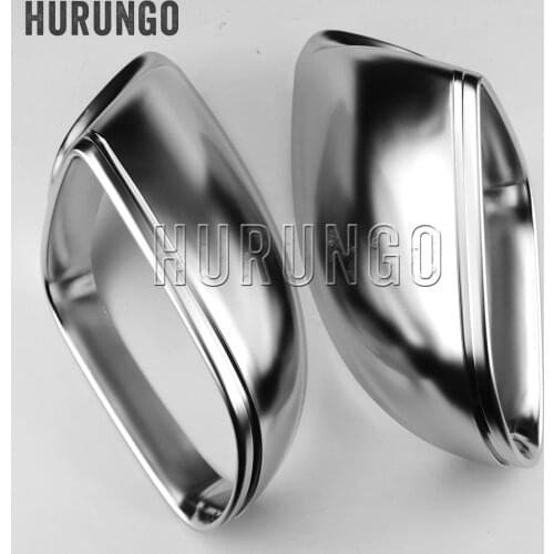 For Audi Q5 2009-2015 Q7 2009-20171 Pair Matte Chrome ABS Rearview Mirror Shell Cover Side View Protection Cap Wing Mirror Cover