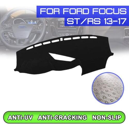 Car Dashboard Mat Anti-dirty Non-slip Dash Cover Mat UV Protection Shade for Ford Focus ST RS 2013 2014 2015 2016 2017