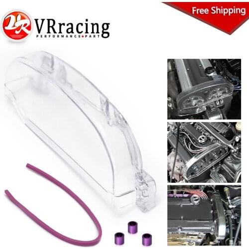 Clean Cam pulley Cover For 92-96 Mitsubishi Lancer EVO 1-3/DSM 4G63 4G63T Clear Pulley Cover Cam Cover Timing Belt