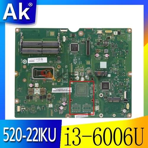 LA-E882P is suitable for Lenovo AIO 520-22IKU motherboard FRU 01LM116/01LM099 Mainboard i3-6006U DDR4 100% test work