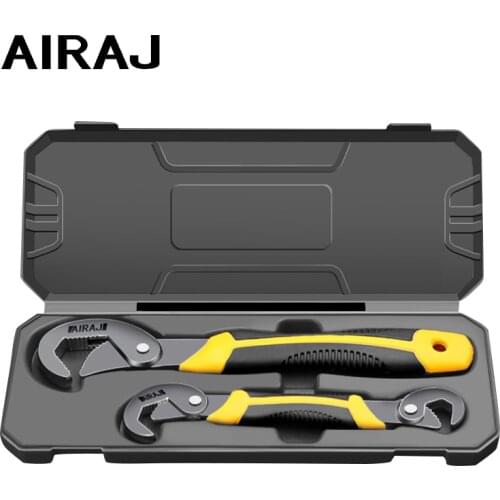 AIRAJ Universal Wrench Tool Set Large Opening Wrench Universal Pipe Wrench Multi-function Quick Spanner
