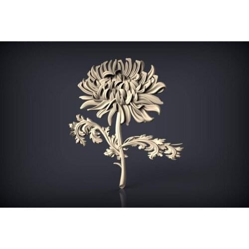3d STL Model for CNC Router Engraver Carving Machine Relief Artcam Aspire "Flower 184" CNC files (ES)