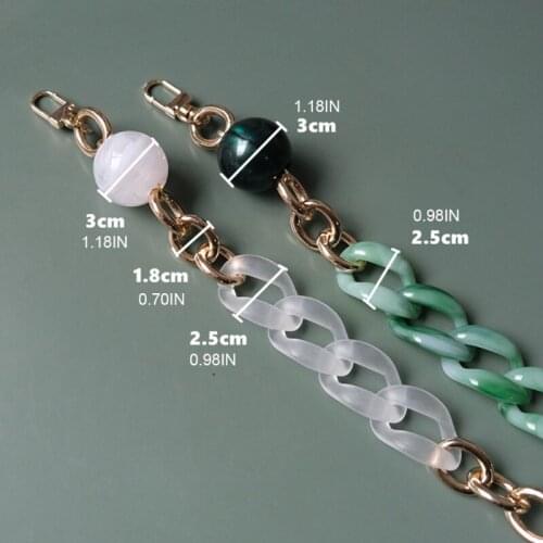 Fashion Woman Handbag Accessory Parts Round Chain Detachable Replacement Strap