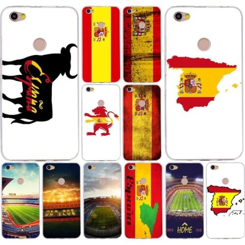 133H Spanish flag camp Silicone Soft Tpu Cover phone Case for xiaomi redmi 4a 6a 4x note 5a pro mi a1