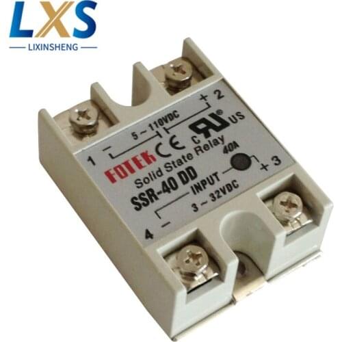 Single Phase Fotek Type Solid State Relay SSR 40DD 3-32VDC Input to 5-60VAC Output SSR Solid State Relay