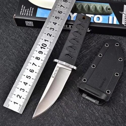 Sharp Mini Samurai Combat Knife Outdoor Tactical Military Fixed Blade Camp Self Defense Weapons Knives Hunting Survival Army
