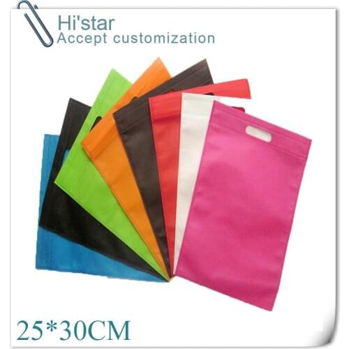 25*30cm 20 pieces/lot Free shipping promotional bag eco friendly Reusable non woven cloth bags