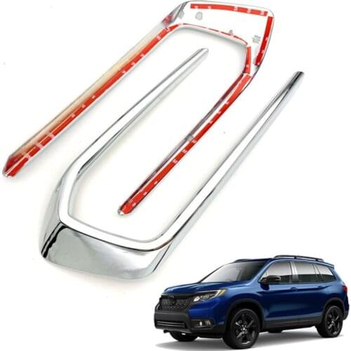 For Honda Passport 2019-2020 High Quality ABS Front Fog Lamp Frame Front Fog Lamp Decorative Bright Frame Car Accessories