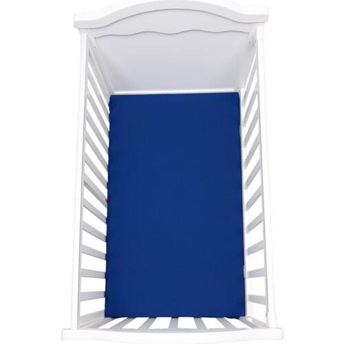 Baby Fitted Crib Sheet 130*70 cm Solid Color Crib Sheet for Standard Crib and Toddler Mattresses