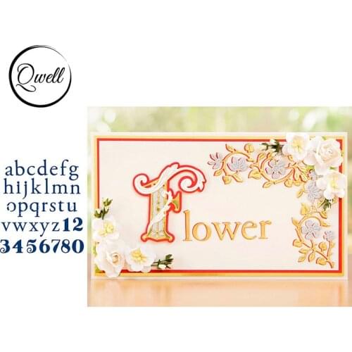 QWELL Alphabet Word Metal Cutting Dies for Scrapbooking and Card Making Paper Embossing Craft New 2019 die cuts