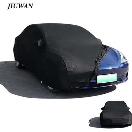 Stretch Car Cover Suitable for Car Tesla Model 3 S X Y Sunscreen Windproof Dustproof Anti-scratch Anti-ultraviolet Car Jacket