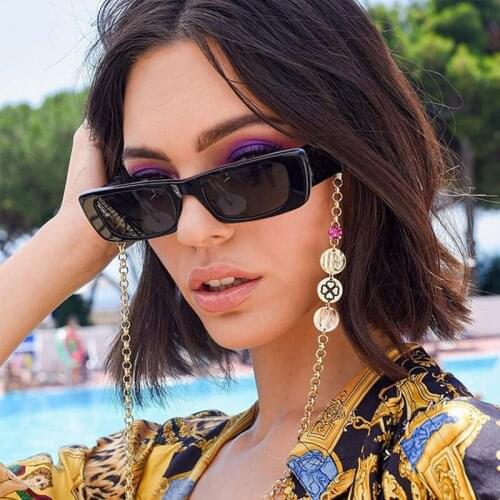 Vintage Small Rectangle Sunglasses Women Luxury Brand Designer Square Sun Glasses Shades Female UV400 Eyewear Oculos De Sol