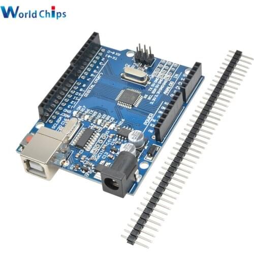 UNO R3 Compatibles Board ATmega328P 16MHz CH340 CH340G USB Driver Board Module USB Type-B Replace Atmega16U2 one with Pin