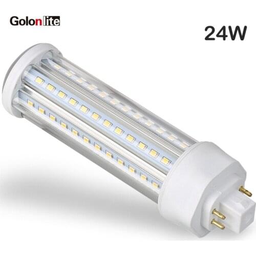 Golonlite E27 LED corn bulb 30W E26 GX24 2 pins 4 pins LED PLC light 360 degree 24W 18W 13W 10W 7W 5W G24 LED PL Lamps 220V 230