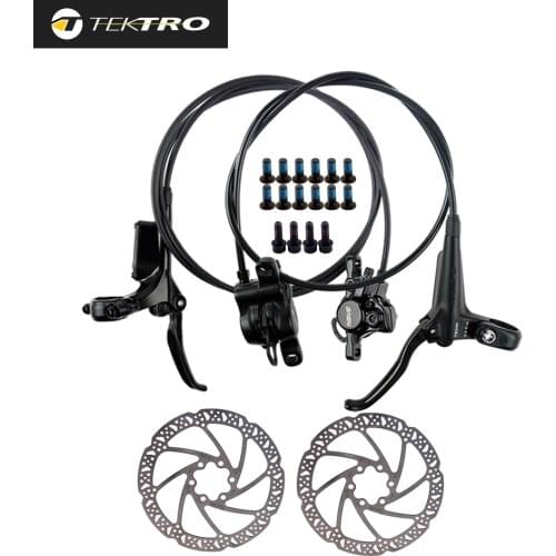 TEKTRO HD-M285 Hydraulic Disc Brake MTB Bicycle Front/Rear Brakes 800/1500mm witha 160/180/203mm Rotor Mountain Bike brake Parts