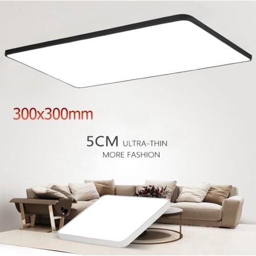 Ultra Thin LED Ceiling Lamp 30*30cm Living Room Bedroom Rectangular acrylic Lens single/double color Light Modern Panel Light