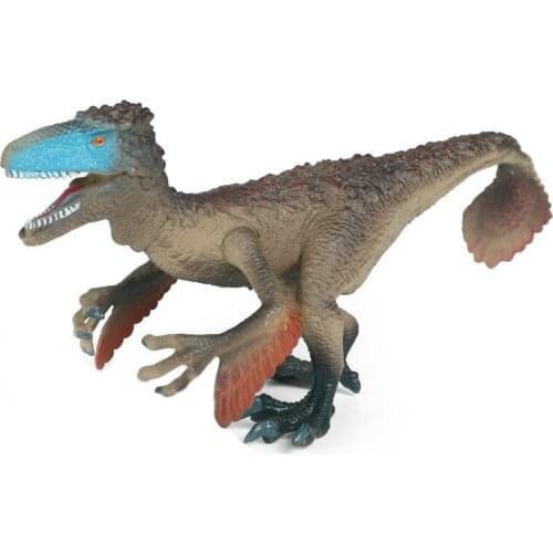 Velociraptor Collection Hand-made Simulation Carnivorous Dinosaur Decoration Model Childrens Toy Plastic Animal Figure Gift