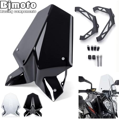 Front Windscreen Windshield Extension Wind Deflector with Mount Bracket For Duk e 790 Duke790 2018 2019 2020 Wind screen