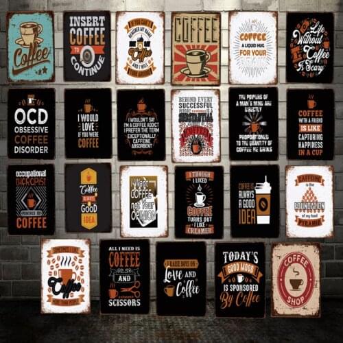 [ WellCraft ] Insert Coffee Life Metal Plaque Wall Tin Signs Posters Mural Paitning Bake shop Custom Decor LT-1927