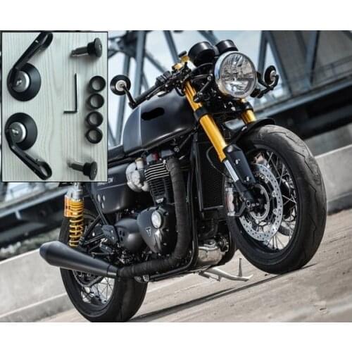 14-18mm Universal Motorcycle Bar Mirror Aluminum Back View Side Rearview Mirror Handle bar Handlebar Ends Motorbike Mirror