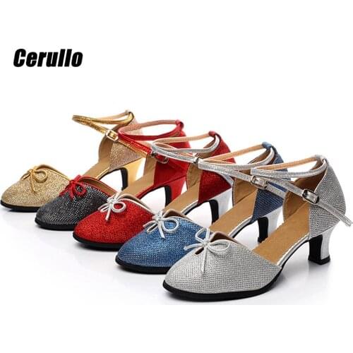2019 new latin dance shoes womens adult dance shoes high-heeled square dance shoes summer womens sandals wholesale A311