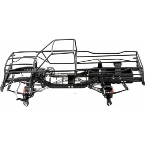 1/10 Scale Metal Frame Chassis Axle Roll Cage for RC8WD Land/Rover Defender D90 SCX10 Wrangler Jeep Rock Crawler 4x4 Truck