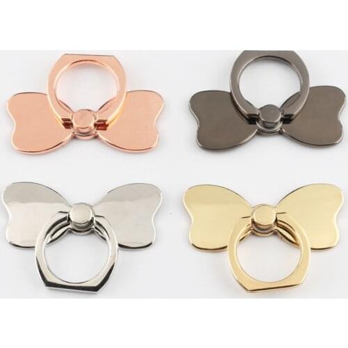 10pcs Metal Bow Mobile Phone Finger Ring phone Holder Small Ring Mount Bracket Cell Phone Ring Holder Support Accessories