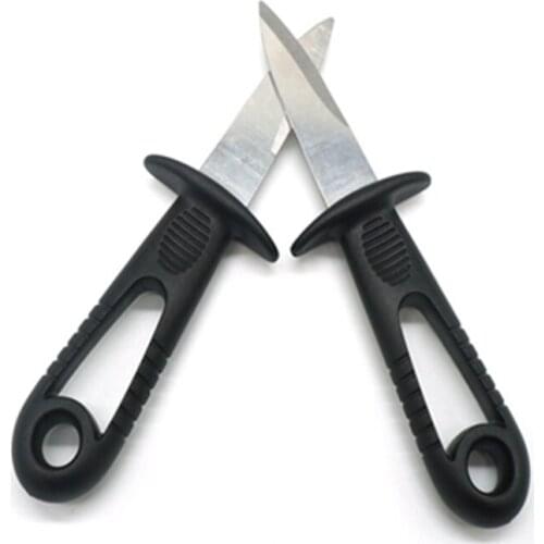100pcs/lot Stainless steel oyster knife plastic handle kitchen oyster knife Seafood kitchen tools