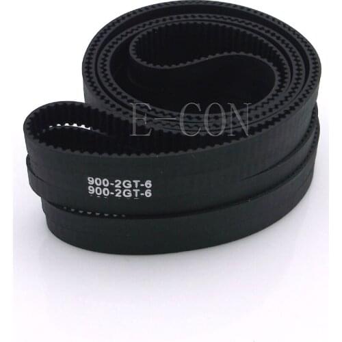 5pcs/lot 900-GT2 loop timing belt width 6mm Rubber Fiberglass inner length 900mm 450 teeth for 3D printer GT2 Timing Pulleys