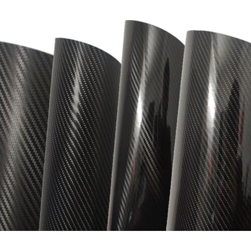 5D/6D Automobile Glossy Carbon Fibre Vinyl Wrap Car Body Color Changing Film High Brightness Stereo Motorcycle Refitting Film