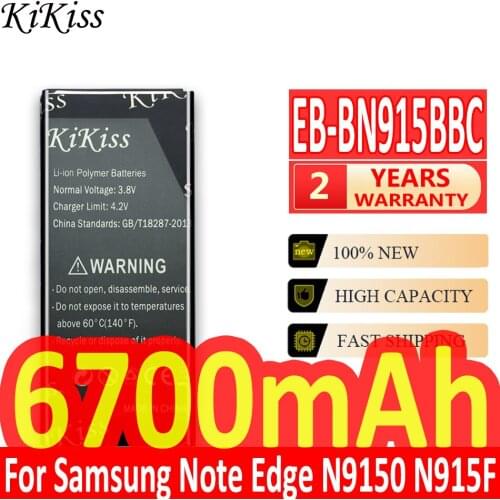 6700mAh Big Power Battery for Samsung Galaxy Note Edge N915 N915F N915A N915T N915K/L/S N915V N915G N9150 Battery EB-BN915BBC
