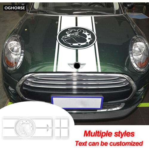 Car Hood Bonnet Decal Engine Cover Rear Trunk Body Stickers For MINI Cooper S R56 Clubman R55 Accessories