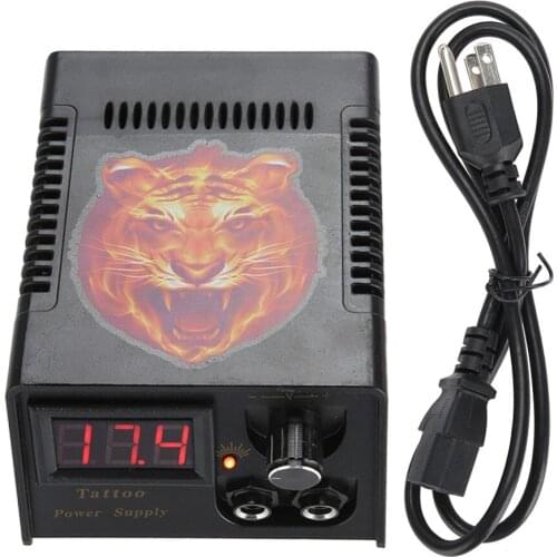 Professional Digital LCD Display Tattoo Machine Power Supply LCD Tattoo Gun Power With Cable Tattoo Supplies Power Supply Kits