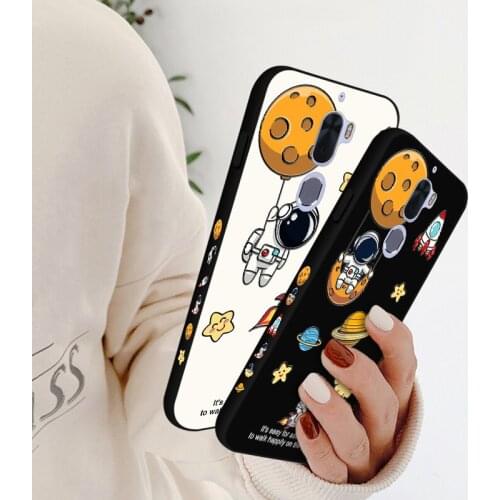 Astronaut Cartoon TPU Case For Coolpad LeEco Cool 1 Cool1 Side Print Case Starry Sky Cover For LeEco Cool 1