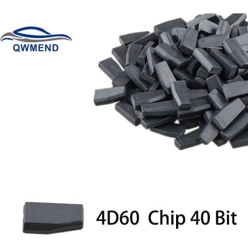 BHKEY For Ford 4D60 ID60 Chip 40 Bit1 PCS Carbon Blank Chip For Ford Fiesta Connect Focus Mondeo Ka Transponder Chip ID 60