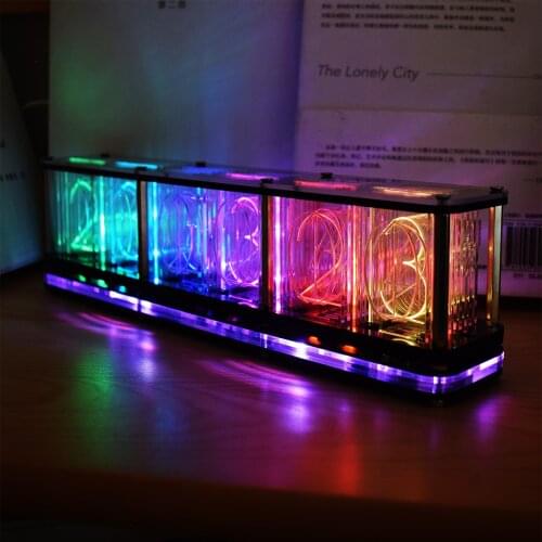 DS3231 Digital LED Alarm Clock Kit Large Font 6-digit Electronic Clock Bulk Music Spectrum Module DIY Featuring Voice Wake Up