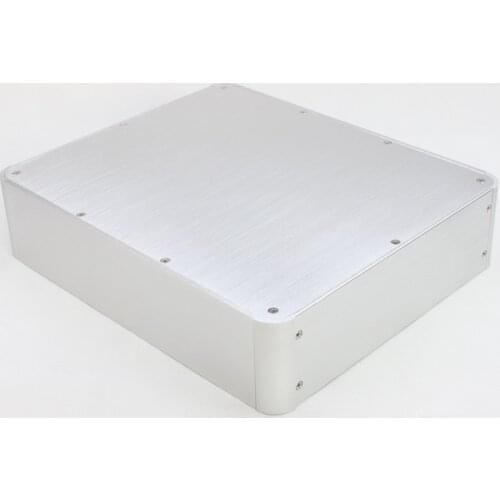 Size D319 W382 H90 All Aluminum Tube Chassis DIY DAC Amplifier Case Power Amplifier Box WA88