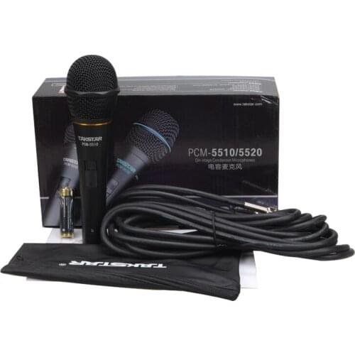 Takstar PCM-5510 handheld wired 3.5mm standard interface computer Karaoke network K song condenser microphone free shipping