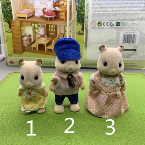 Geniune Sylvanian Doll Families Dollhouse Animal Figures furniture set clothes house food without package
