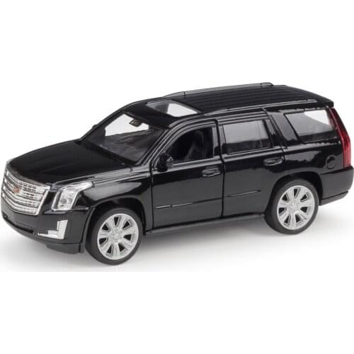 1:36 Diecast Models Cadi Escalade Black SUV Model Toys Alloy Car Diecast Metal Pull Back Car Toy For Gift Collection