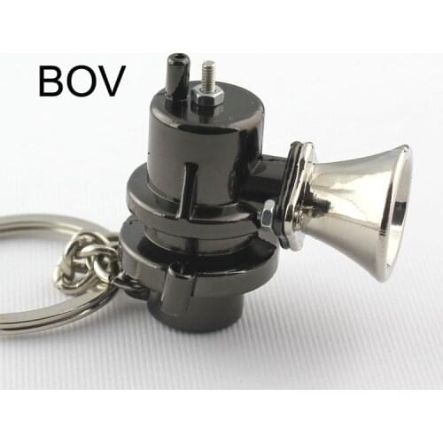 Creative BOV Keychain Hot Sale Blow Off Valve Auto Parts Accessories Key Chain Ring Key Fob Keyring 86043