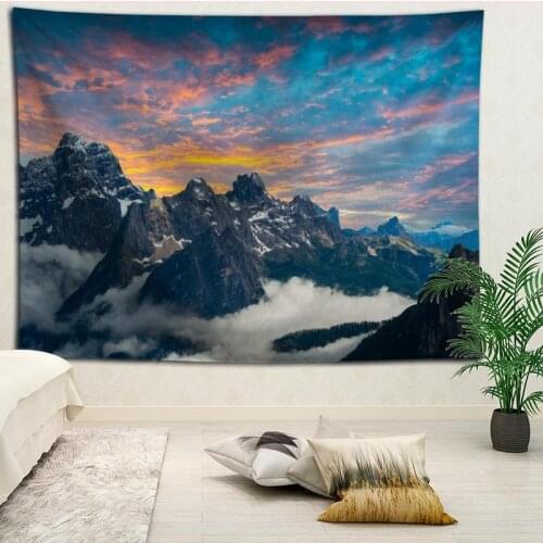 New Arrival Alps Tapestry Hanging Blanket background wall bedroom Home Art Tapestries Decor Customize your image