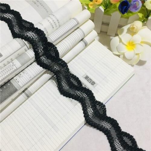NS1971-2 4CM black high quality gauze stretch lace wedding lingerie accessories DIY lace