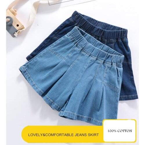 Rainbow Bus Denim Shorts For Girls