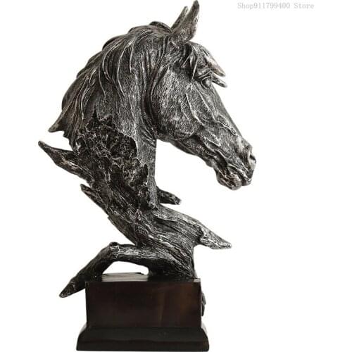 Horse head STATUE DECORATION abstract decoration household handicraft sculpture miniature model desk decoration accessories