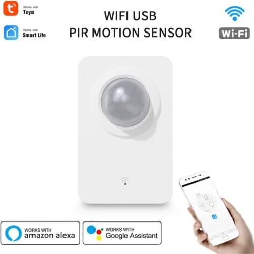 Tuya WiFi PIR Motion Sensor, Smart Home Infrared Passive Detector, Security Burglar Alarm Sensor Remote by Smart Life