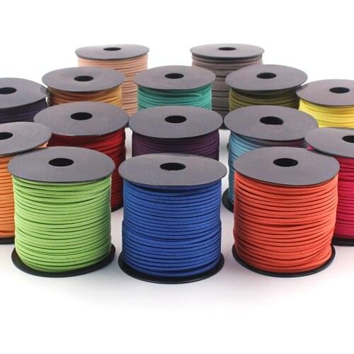 90 meters long/2.5mm Korean velvet leather rope cowhide rope diy necklace bracelet rope rope accessories material