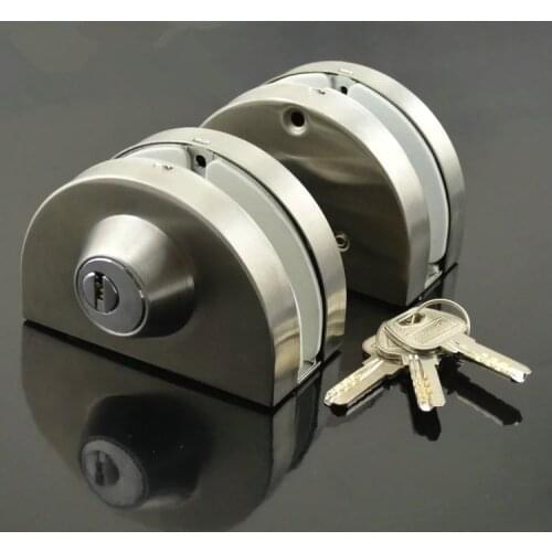 Stainless steel/glass lock